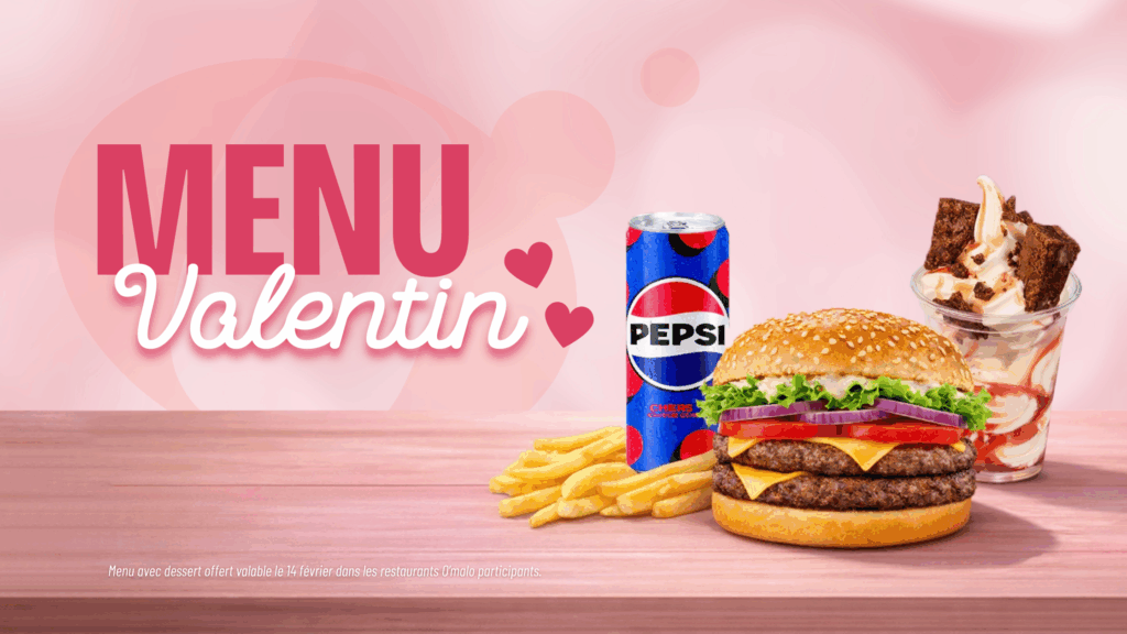 Menu Valentin chez O’malo : le dessert est offert !