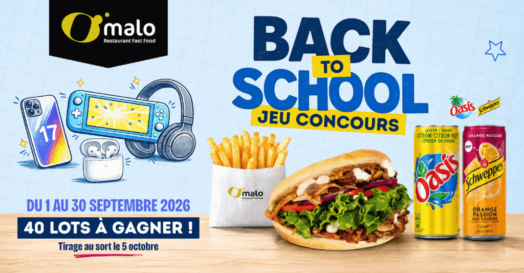 Jeu concours Back to School : 40 lots à gagner chez O’Malo !